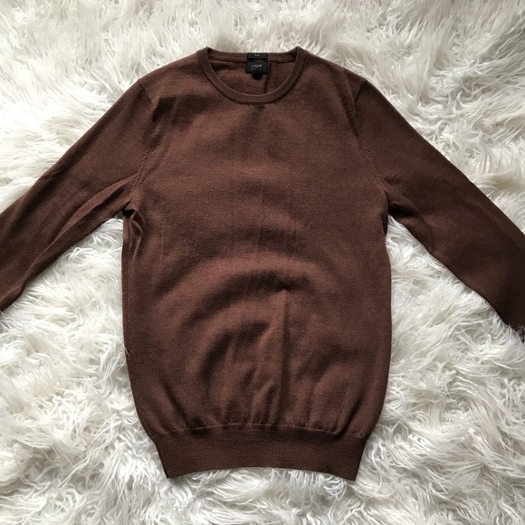 J. Crew Other - J CREW BRN SLIM FIT MERINO WOOL CREWNECK SWEATER